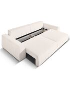 Canapé Convertible Avec Coffre Sophia 3 Places beige - 235x100x87 cm