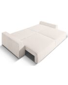 Canapé Convertible Avec Coffre Sophia 3 Places beige - 235x100x87 cm