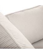 Canapé Convertible Avec Coffre Sophia 3 Places beige - 235x100x87 cm