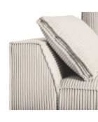 Canapé Convertible Avec Coffre Sophia 3 Places beige - 235x100x87 cm