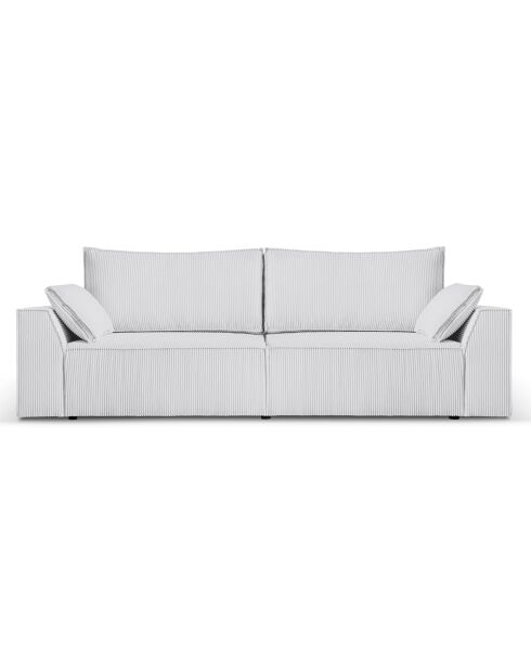 Canapé Convertible Avec Coffre Sophia 3 Places gris clair - 235x100x87 cm
