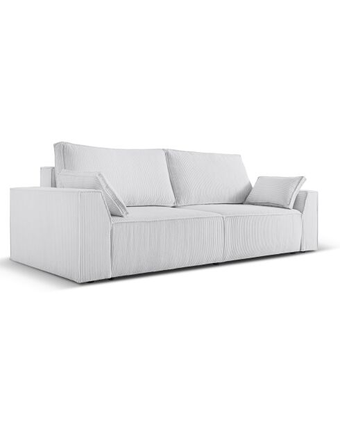 Canapé Convertible Avec Coffre Sophia 3 Places gris clair - 235x100x87 cm