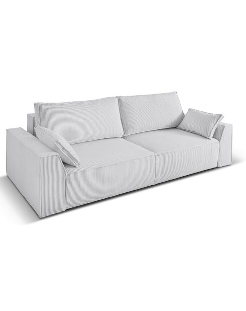 Canapé Convertible Avec Coffre Sophia 3 Places gris clair - 235x100x87 cm