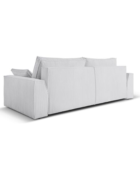 Canapé Convertible Avec Coffre Sophia 3 Places gris clair - 235x100x87 cm