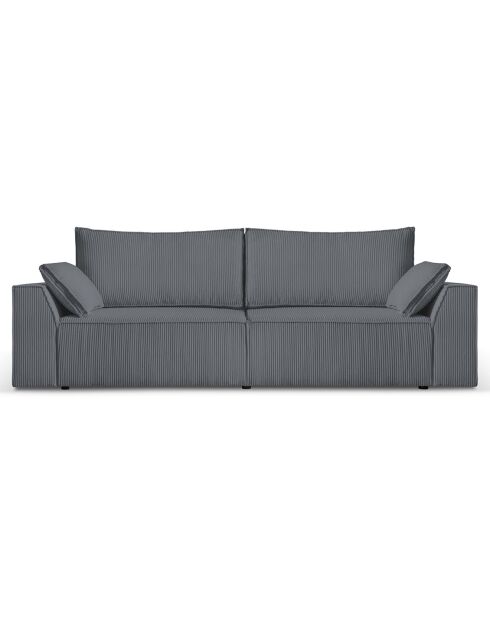 Canapé Convertible Avec Coffre Sophia 3 Places gris - 235x100x87 cm