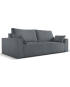 Canapé Convertible Avec Coffre Sophia 3 Places gris - 235x100x87 cm