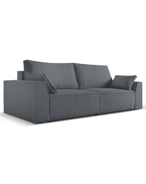 Canapé Convertible Avec Coffre Sophia 3 Places gris - 235x100x87 cm