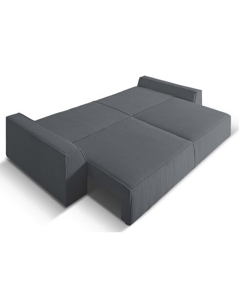 Canapé Convertible Avec Coffre Sophia 3 Places gris - 235x100x87 cm