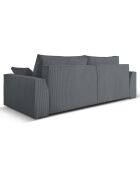 Canapé Convertible Avec Coffre Sophia 3 Places gris - 235x100x87 cm