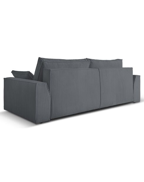 Canapé Convertible Avec Coffre Sophia 3 Places gris - 235x100x87 cm