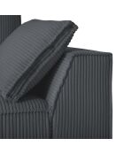 Canapé Angle Gauche Convertible avec Coffre Sophia 3 Places gris - 248x165x87 cm