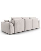 Canapé Angle Droit Convertible avec Coffre Sophia 3 Places beige - 248x165x87 cm