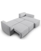 Canapé Angle Droit Convertible avec Coffre Sophia 3 Places gris clair - 248x165x87 cm