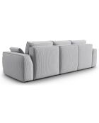 Canapé Angle Droit Convertible avec Coffre Sophia 3 Places gris clair - 248x165x87 cm