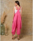 Salopette 100% Lin Bridge fushia