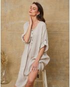 Robe 100% Lin Cadence beige