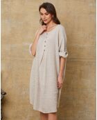 Robe 100% Lin Cadence beige