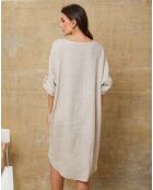Robe 100% Lin Cadence beige