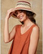 Robe 100% Lin Candreva brique