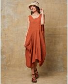 Robe 100% Lin Candreva brique