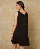 Robe 100% Lin Carolyn noire