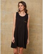 Robe 100% Lin Carolyn noire