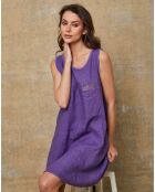 Robe 100% Lin Carolyn violette