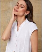 Witte jurk van 100% linnen Deka