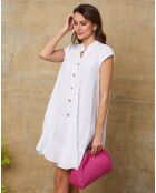 Witte jurk van 100% linnen Deka