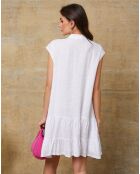 Witte jurk van 100% linnen Deka