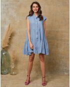 Deka indigojurk van 100% linnen