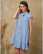 Deka indigojurk van 100% linnen