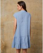 Deka indigojurk van 100% linnen