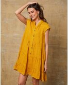 Abito Deka 100% lino senape