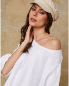 Witte jurk van 100% Linnen Direct