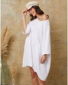 Witte jurk van 100% Linnen Direct
