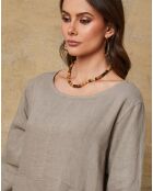 Robe 100% Lin Direct taupe