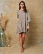 Robe 100% Lin Direct taupe