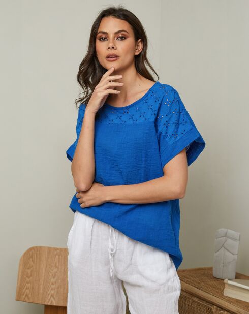 Königsblaues Top Elymis