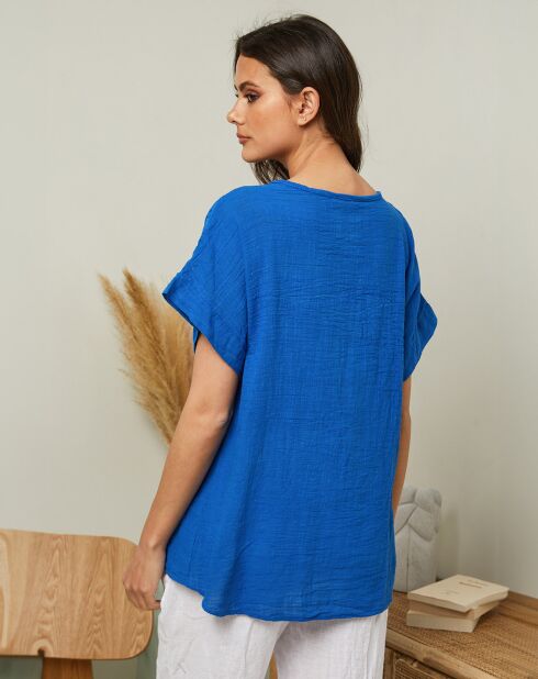 Königsblaues Top Elymis