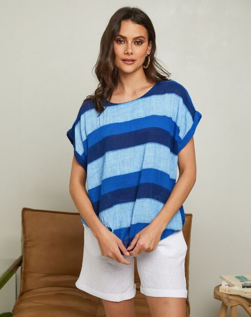 Top Epicea bleu electrique