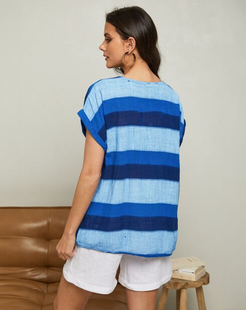 Top Epicea bleu electrique