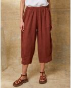Pantacourt 100% Lin Erus caramel