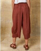 Pantacourt 100% Lin Erus caramel
