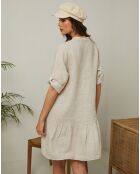 Robe 100% Lin Gabin beige