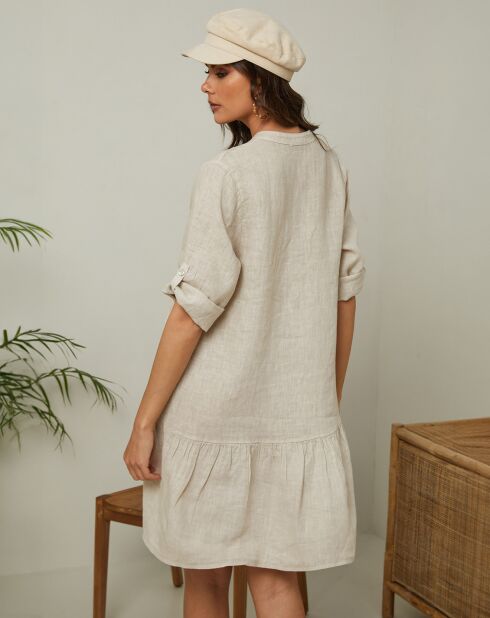Robe 100% Lin Gabin beige