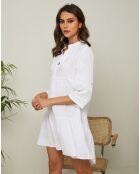 Robe 100% Lin Gabin blanche