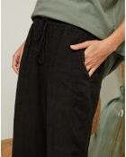 Pantalon 100% Lin Garancel noir