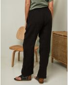 Pantalon 100% Lin Garancel noir