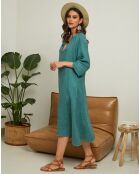 Robe 100% Lin Granael verte